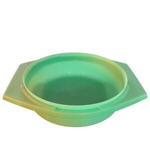 Vintage Tupperware Green Bowl with Handles